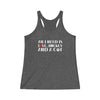 Tank Top "All I Need Is Love, Hockey And A Cat" Women's Tri-Blend Racerback Tank
