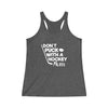 Tank Top "Don't Puck With A Hockey Mom" Women's Tri-Blend Racerback Tank