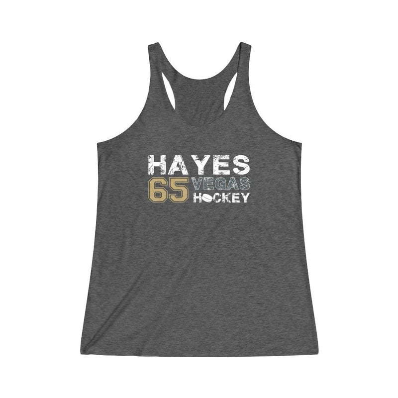 Tank Top Hayes 65 Vegas Hockey Women's Tri-Blend Racerback Tank Top