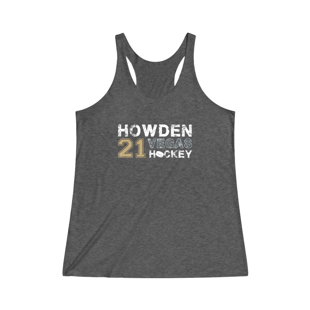 Tank Top Tri-Blend Vintage Black / L Howden 21 Vegas Hockey Women's Tri-Blend Racerback Tank