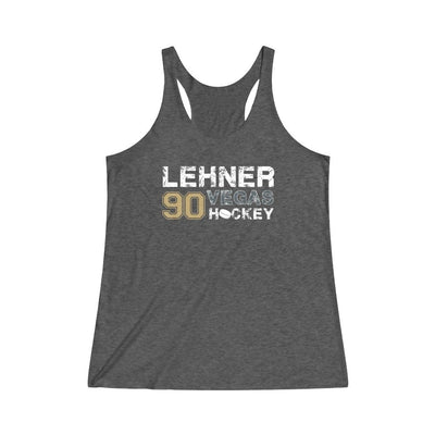 Tank Top Tri-Blend Vintage Black / L Lehner 90 Vegas Hockey Women's Tri-Blend Racerback Tank
