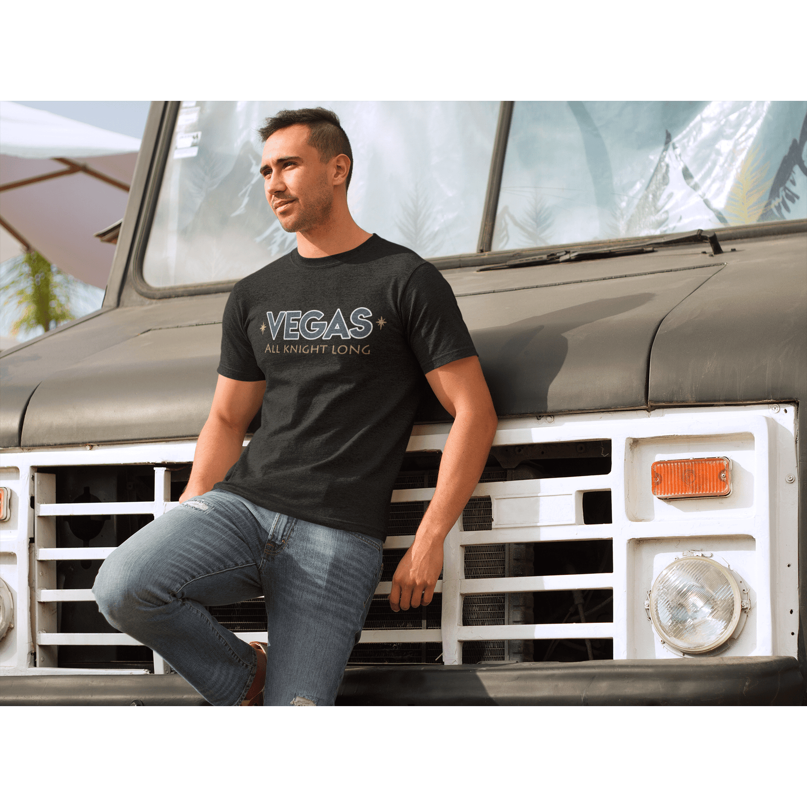 T-Shirt "Vegas All Knight Long" Unisex Jersey Tee