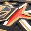 Vegas Golden Knights 3D Logo Wall Art, 12x12 Inch