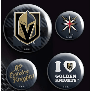 Vegas Golden Knights 8 Pack Team Button Pin Set