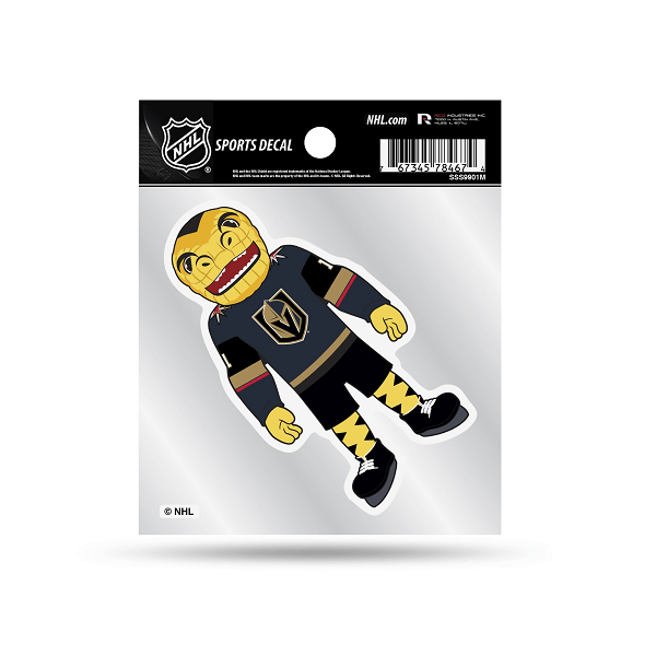 Vegas Golden Knights Chance The Mascot Decal, 4x4 Inch