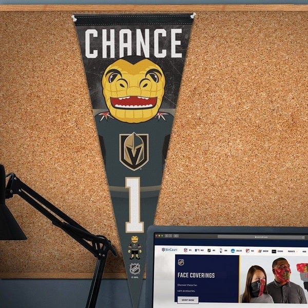 Vegas Golden Knights Chance The Mascot Premium Vertical Pennant