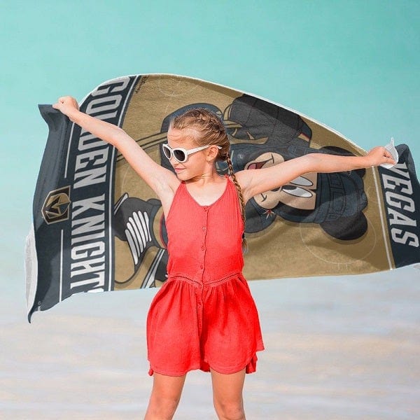 Vegas Golden Knights Disney Mickey Mouse Pool Beach Towel