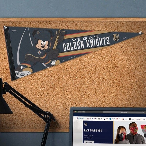 Vegas Golden Knights Disney Mickey Mouse Premium Pennant