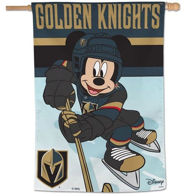 Vegas Golden Knights Disney Mickey Mouse Deluxe Flag