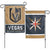 Vegas Golden Knights Dual Logo 2-Sided Garden Flag