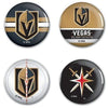 Vegas Golden Knights Fashion Button Four Pack