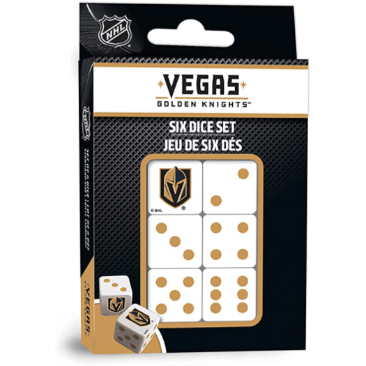 Vegas Golden Knights Gold Spotted Logo Dice Set