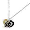 Vegas Golden Knights Heart Swirl Necklace