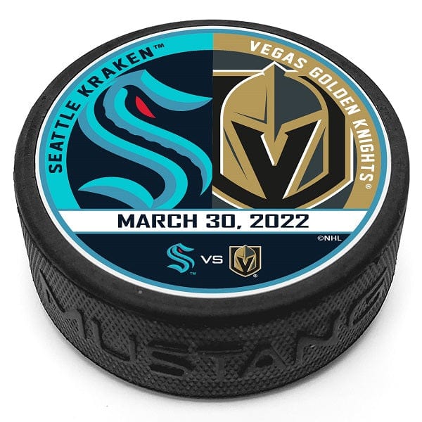 Vegas Golden Knights Hockey Puck:  2022 At Seattle Kraken