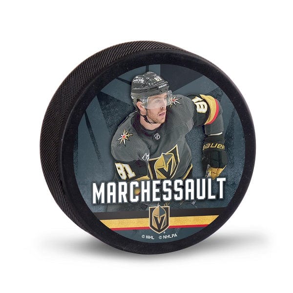 Vegas Golden Knights Hockey Puck - Jonathan Marchessault