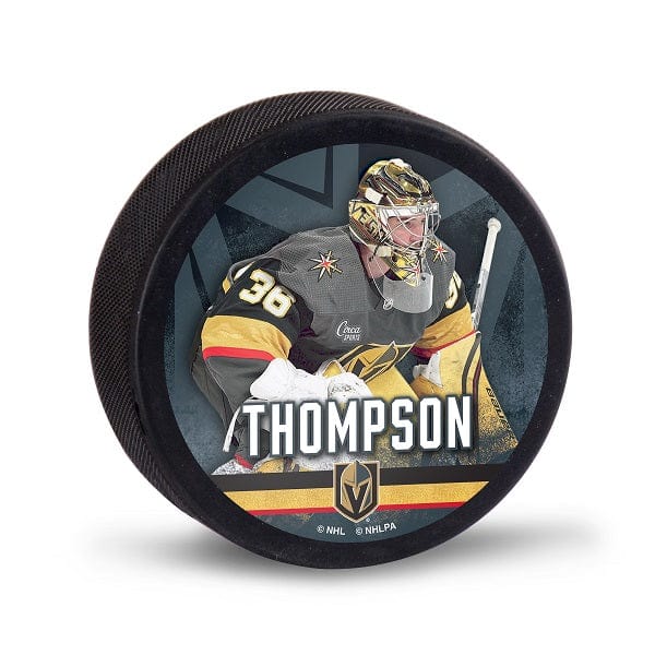 Vegas Golden Knights Hockey Puck - Logan Thompson