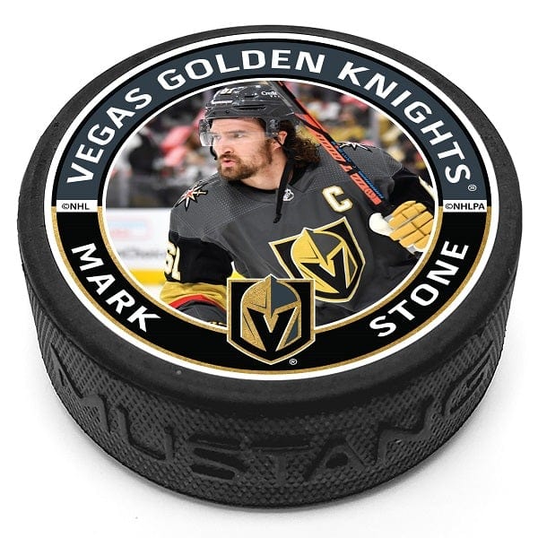 Vegas Golden Knights Mark Stone Puck - Captain Jersey Stitch –  vegashockeyshop