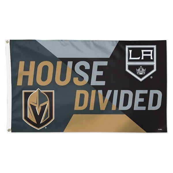 Vegas Golden Knights LA Kings "House Divided" Deluxe Flag