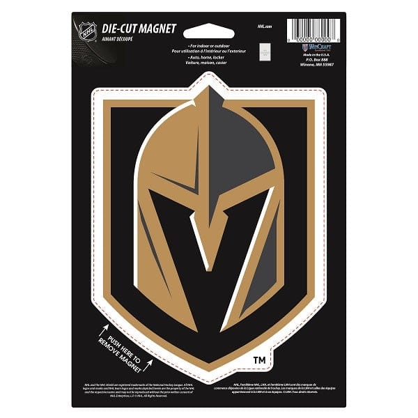 Vegas Golden Knights Large Die Cut Logo Magnet, 6x9 Inch