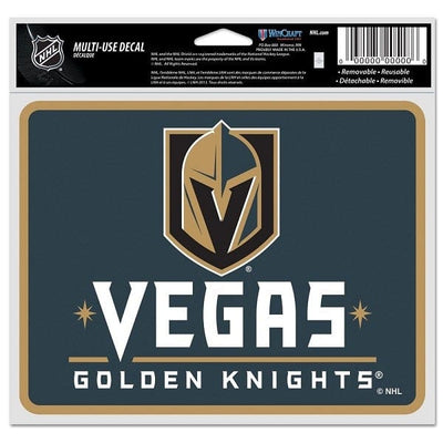 Vegas Golden Knights Logo With Wordmark Multi-Use Decal