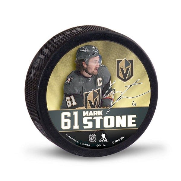 Vegas Golden Knights Mark Stone Collectible Hockey Puck
