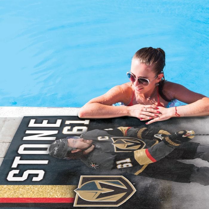 Vegas Golden Knights Mark Stone Pool Beach Towel