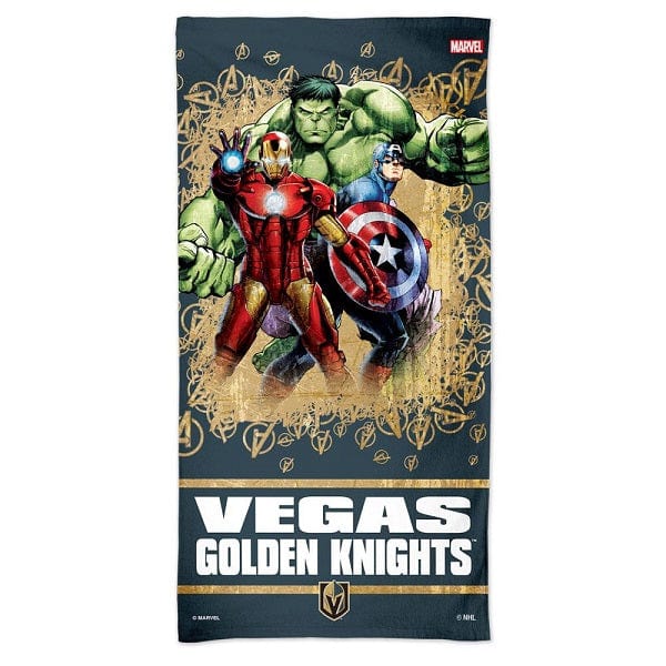 Vegas Golden Knights Marvel Avengers Pool Beach Towel