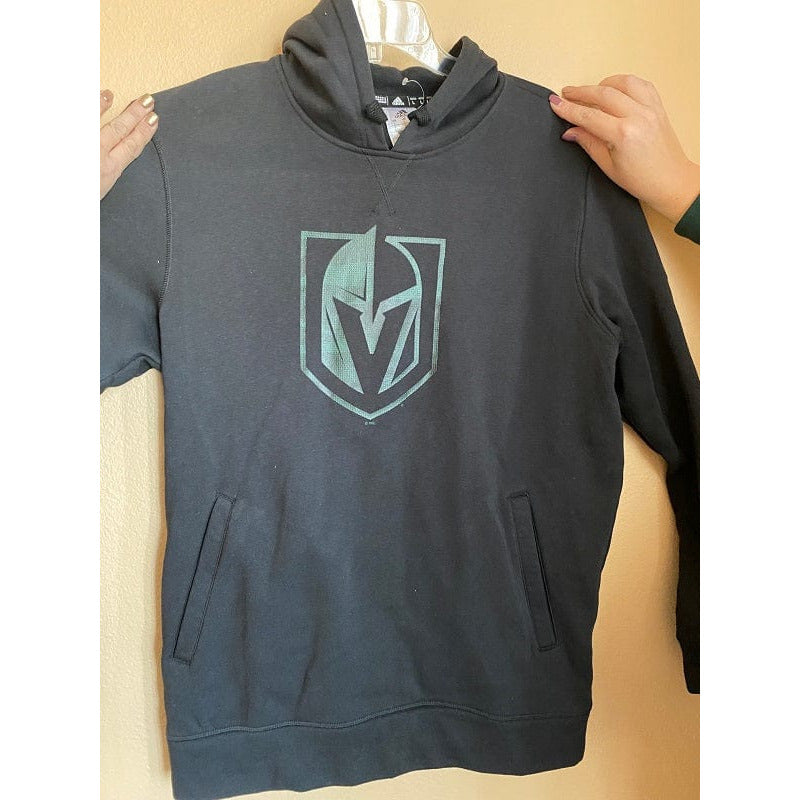 Las Vegas Golden Knights NHL Adidas Gray Hoodie Hooded Sweatshirt Size S