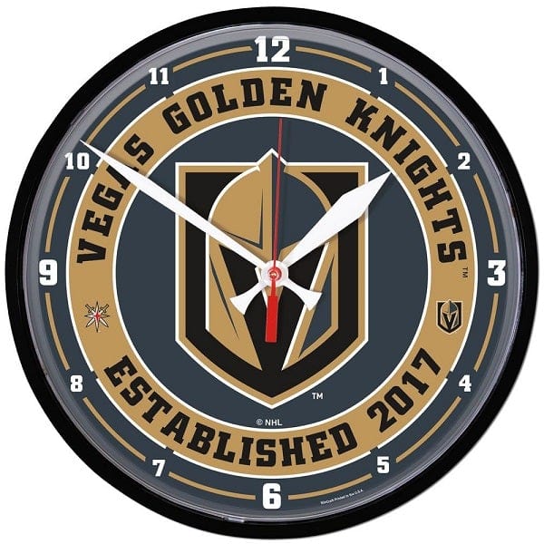 Vegas Golden Knights Round Wall Clock, 13 Inch