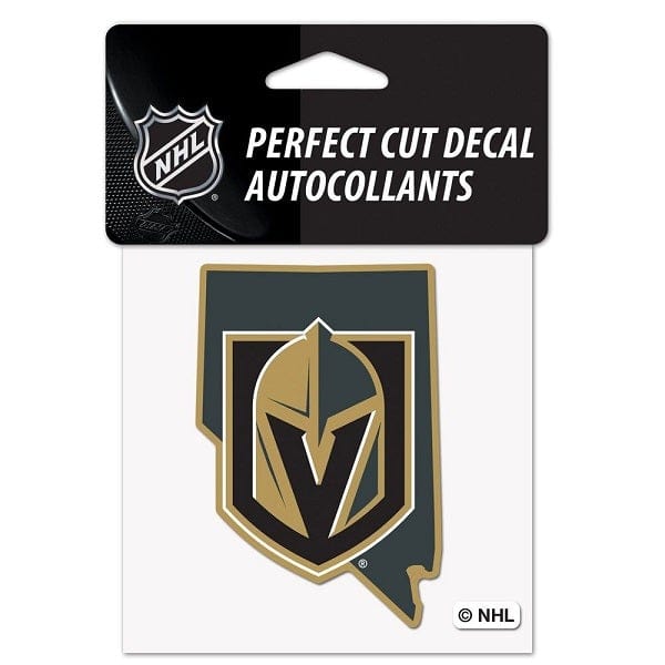 Vegas Golden Knights State Shape Perfect Cut Decal, 4x4 Inch