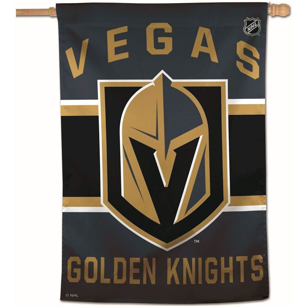 Vegas Golden Knights Team Logo Vertical Flag