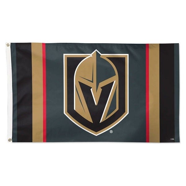 Vegas Golden Knights V STRIPE Flag - Deluxe 3' X 5