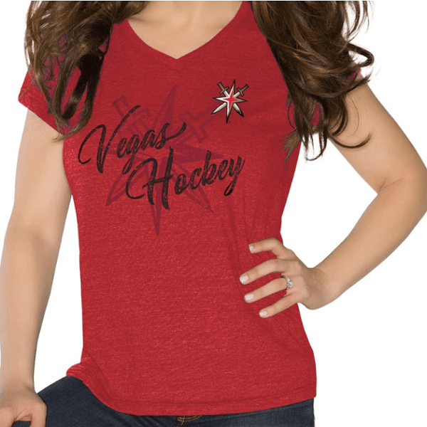 Vegas Golden Knights Women's Alt Logo V-Neck Shirt