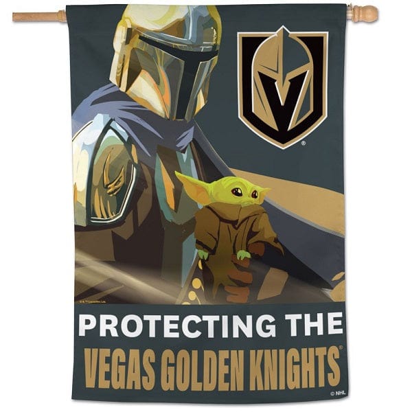 Vegas Golden Knights Yoda Single-Sided Vertical Flag