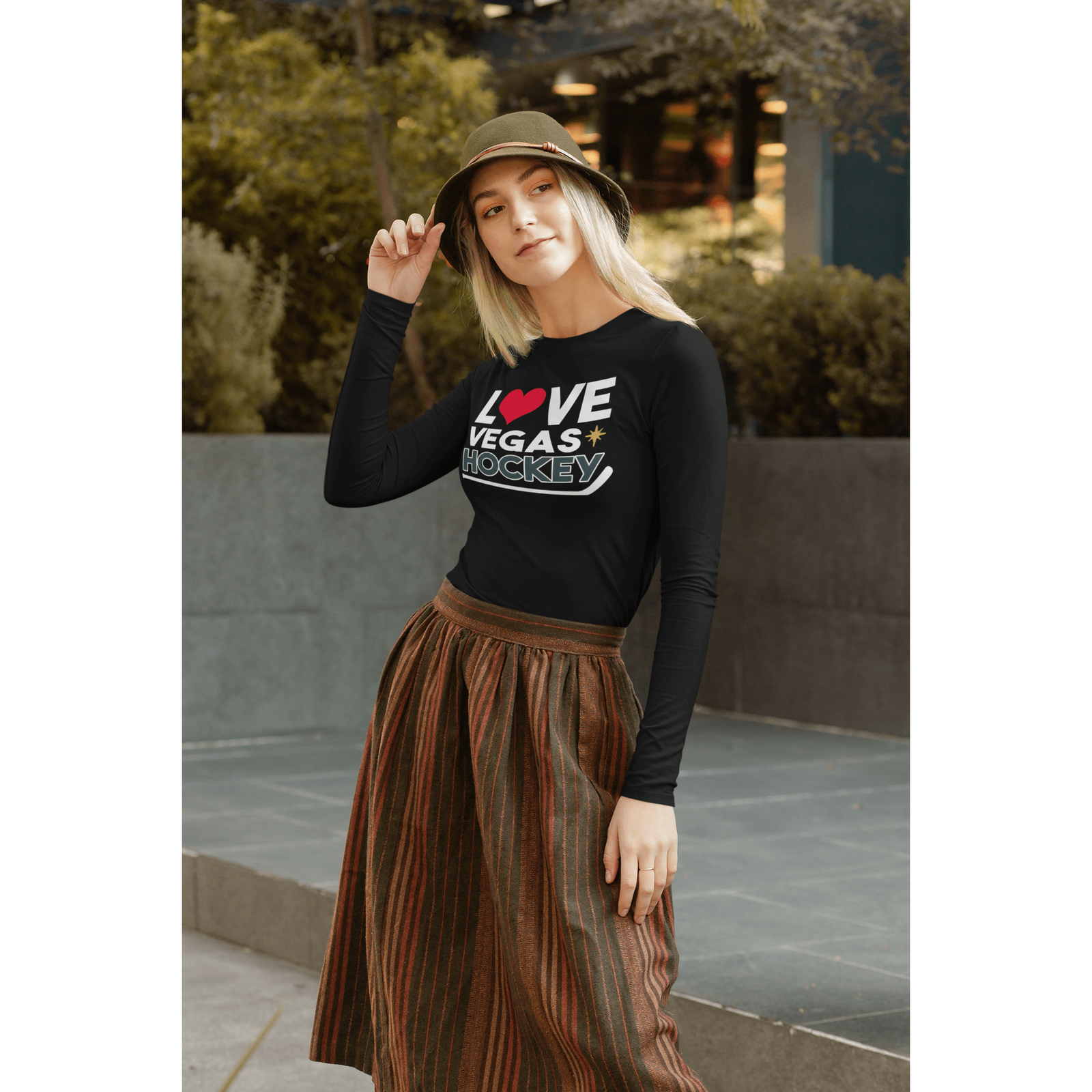 Long-sleeve "Vegas Knows Hockey" Unisex Jersey Long Sleeve Shirt