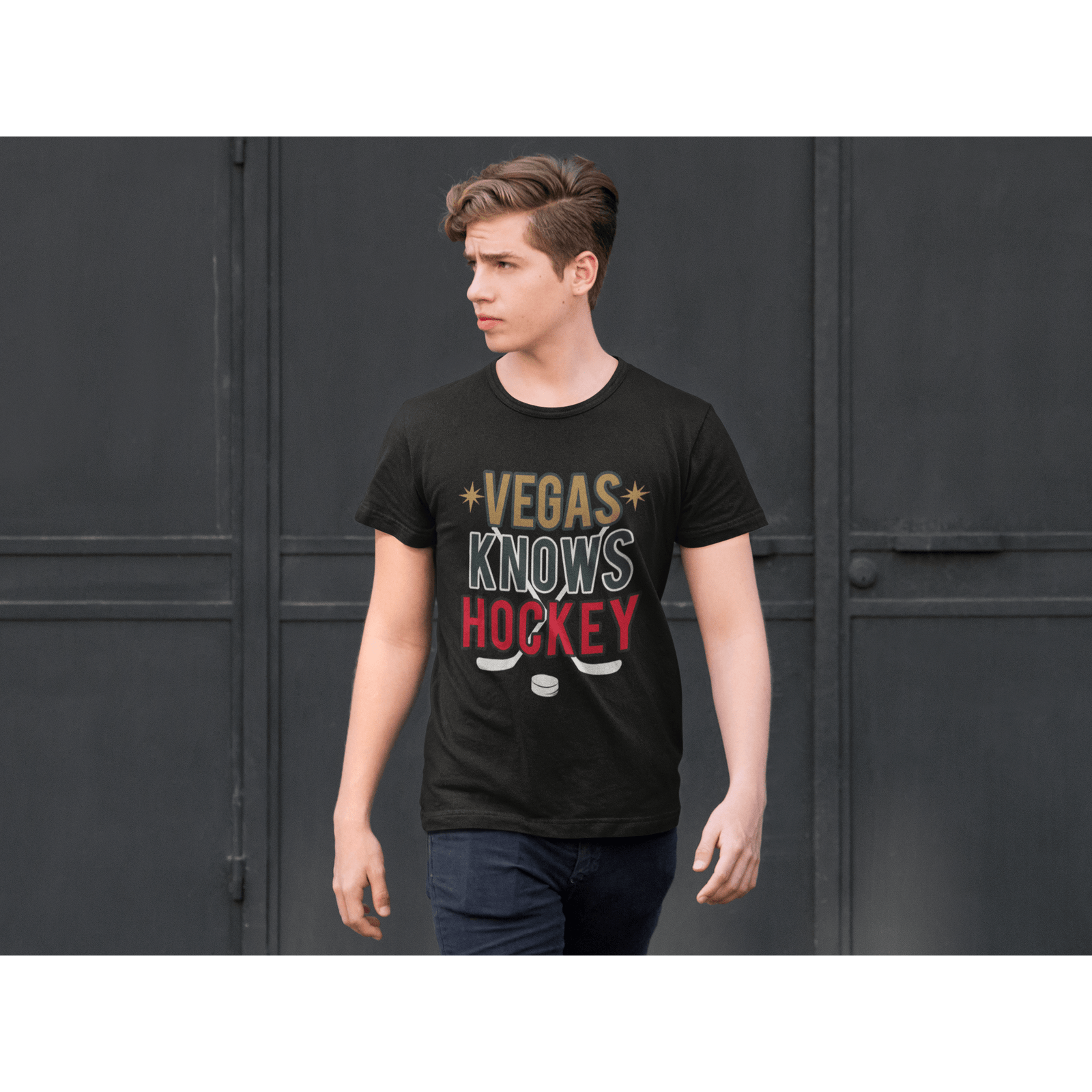 T-Shirt "Vegas Knows Hockey" Unisex Jersey Tee