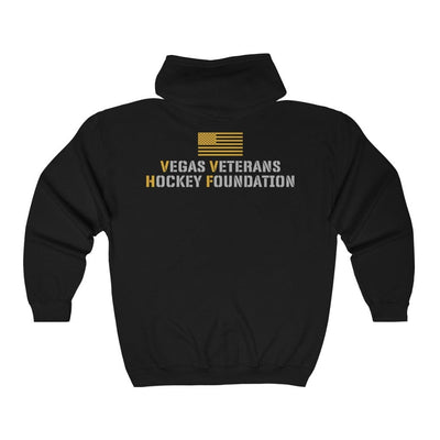 Hoodie Vegas Veteran's Hockey Foundation Unisex Fit Full Zip Hooded Sweatshirt