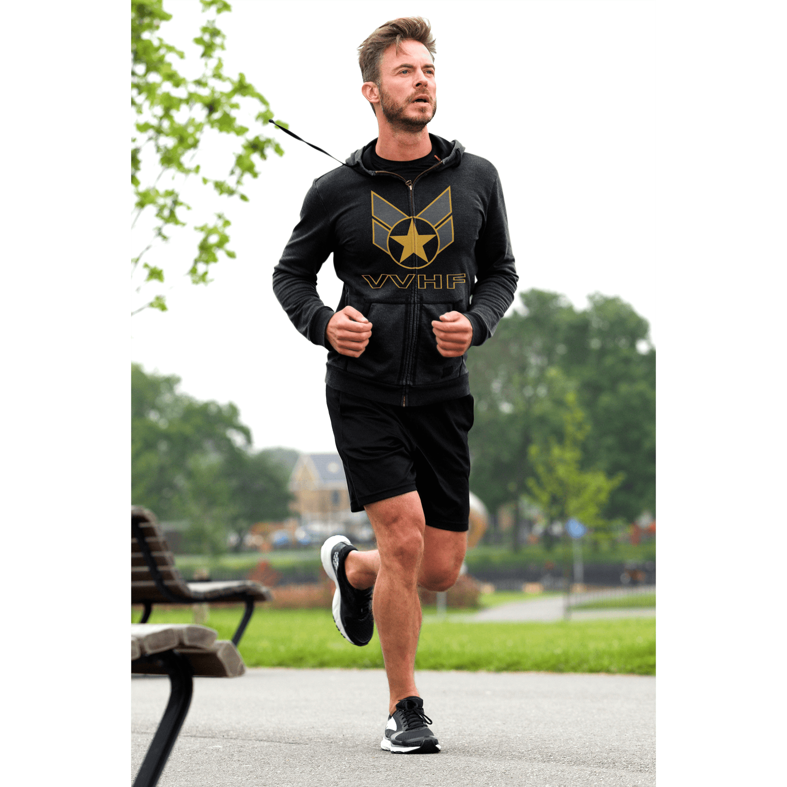 Hoodie Vegas Veteran's Hockey Foundation Unisex Fit Full Zip Hooded Sweatshirt