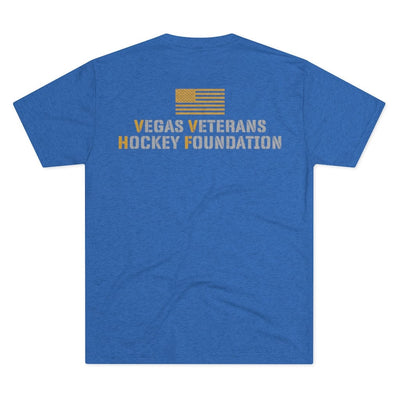 T-Shirt Vegas Veterans Hockey Foundation Unisex Tri-Blend Crew Tee