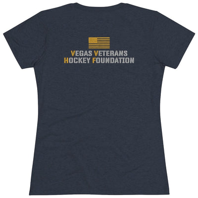 T-Shirt Vegas Veterans Hockey Foundation Women's Triblend Tee