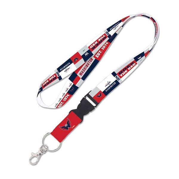 Washington Capitals Colorblock Lanyard With Detachable Buckle