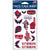 Washington Capitals Face Cals Temporary Tattoo Sheet, 4x7 Inch