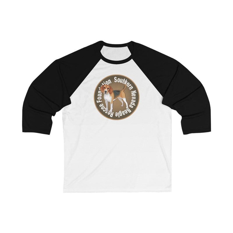 Long-sleeve Southern Nevada Beagle Rescue Foundation Unisex Fit 3/4 Sleeve Baseball Tee