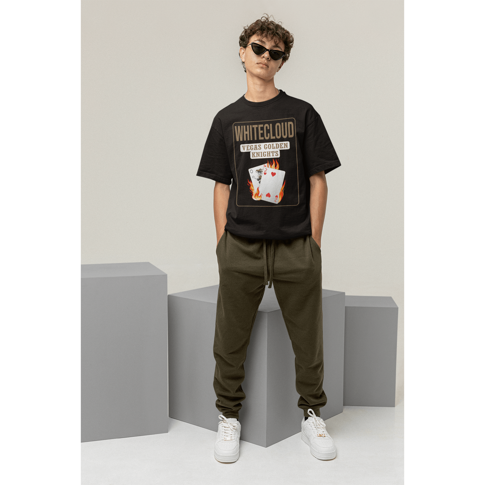 T-Shirt Whitecloud 2 Poker Cards Unisex Jersey Tee