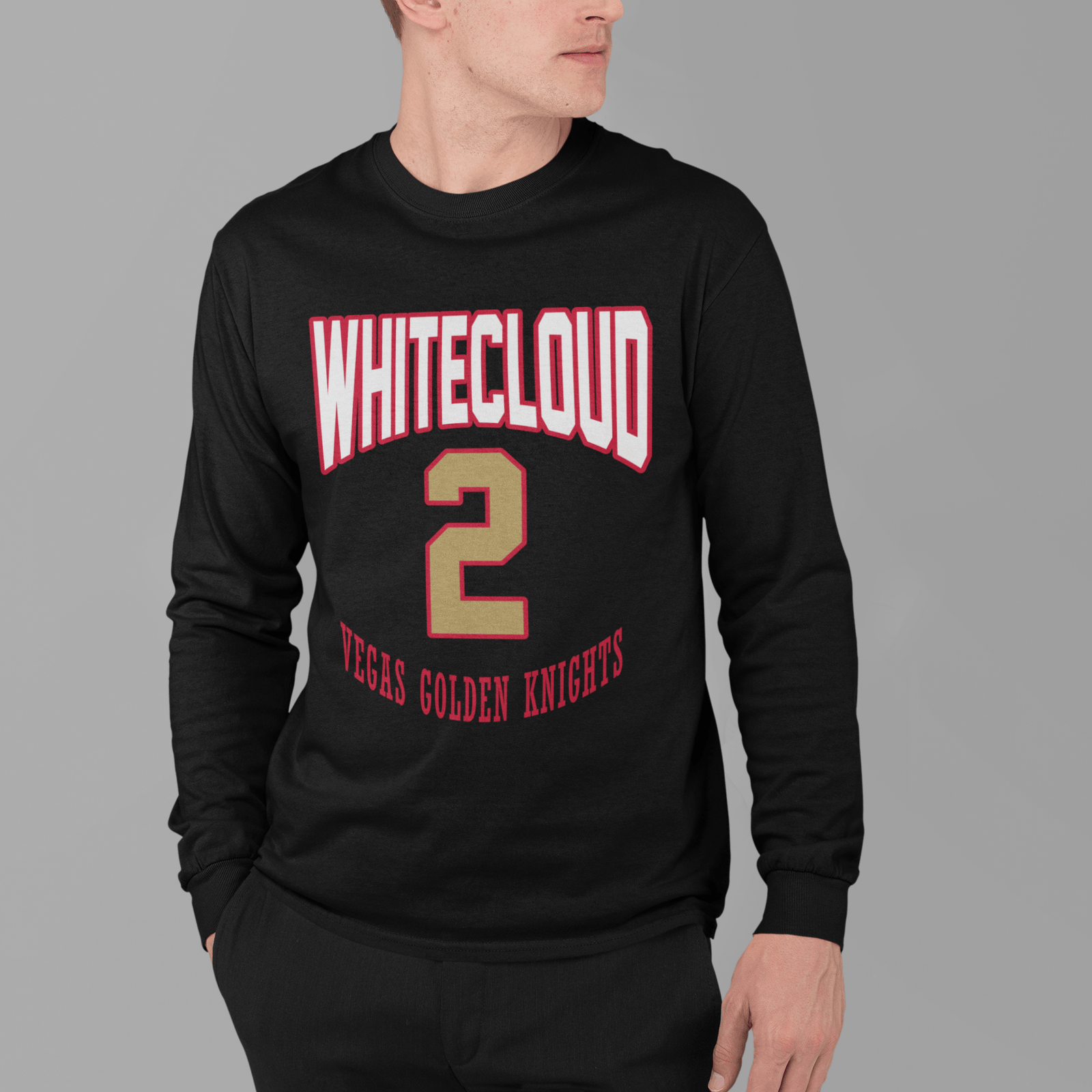 Long-sleeve Whitecloud 2 Vegas Golden Knights Retro Unisex Jersey Long Sleeve Shirt