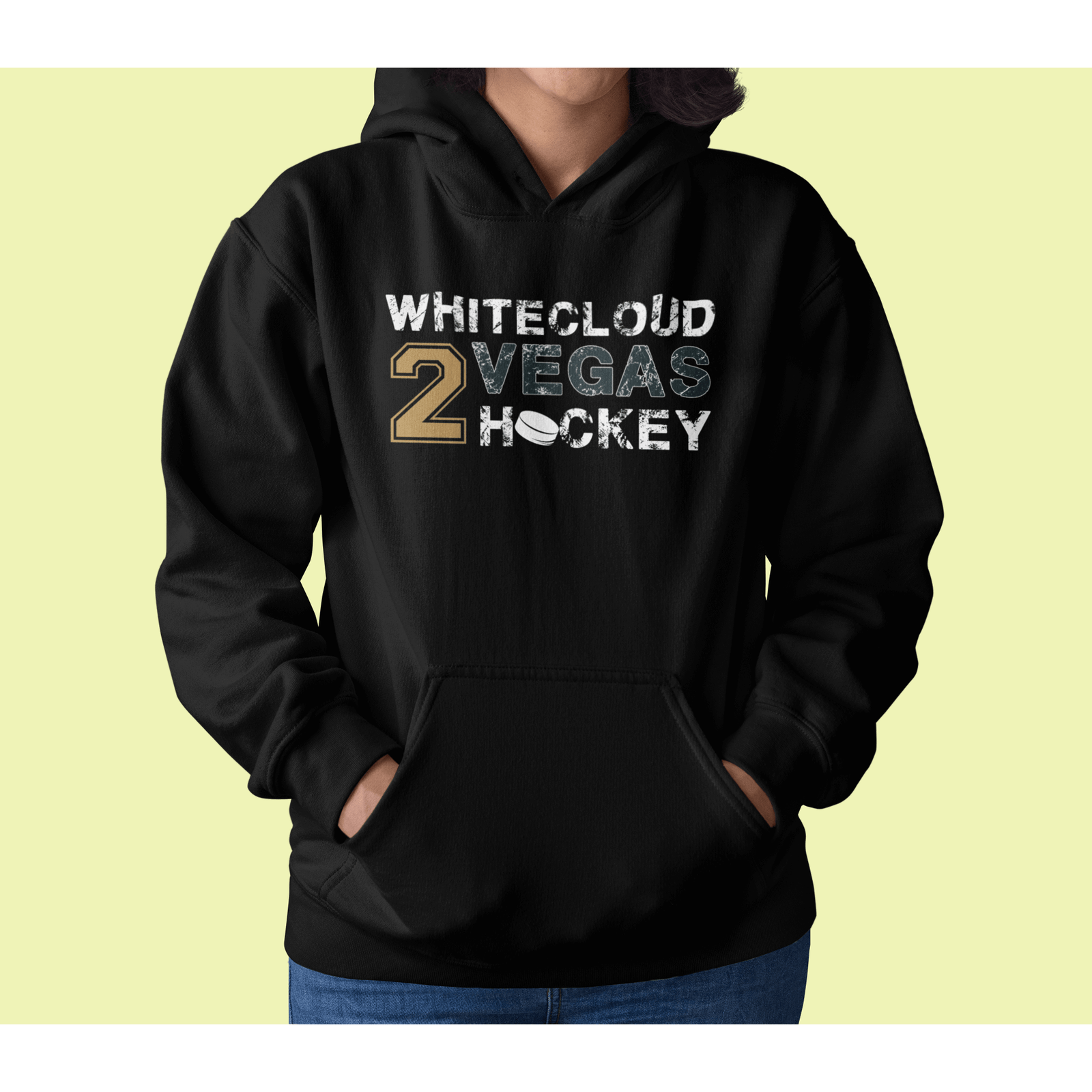 Hoodie Whitecloud 2 Vegas Hockey Unisex Hooded Sweatshirt