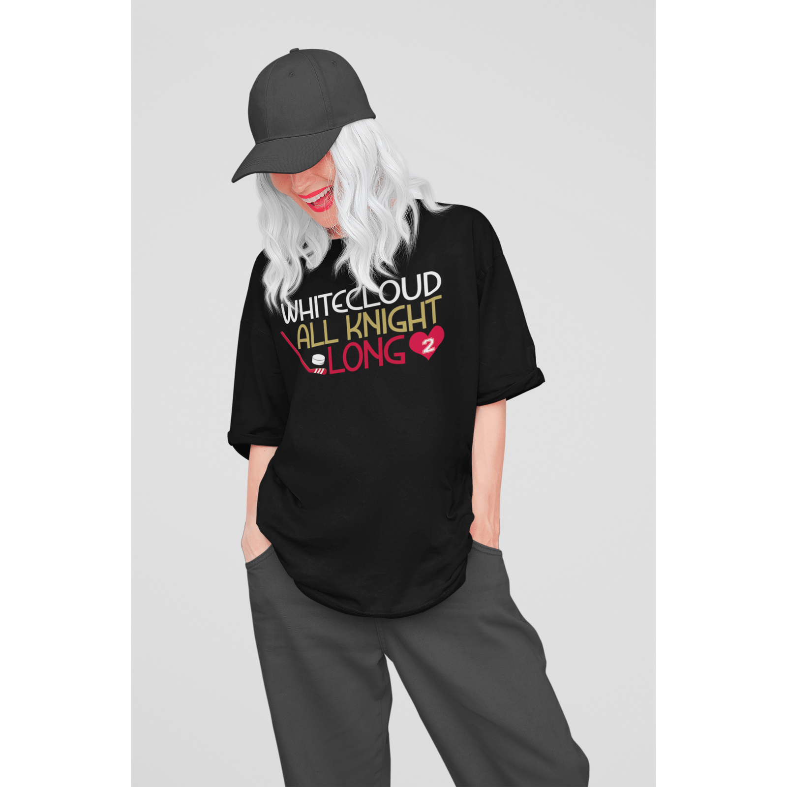 T-Shirt Whitecloud All Knight Long Unisex Jersey Tee