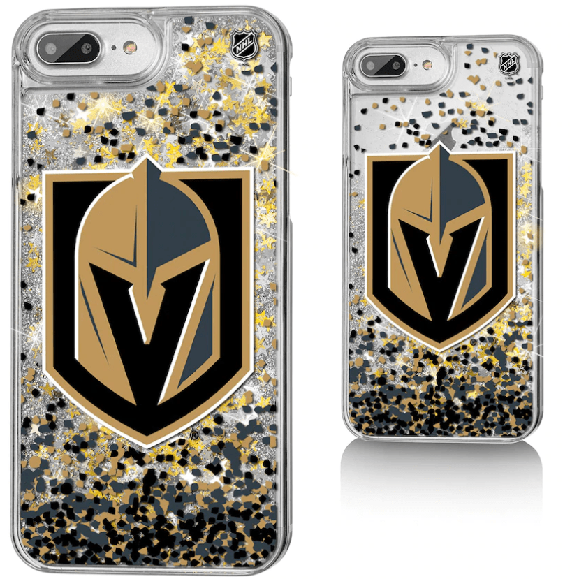 X/XS Vegas Golden Knights Glitter Confetti Case For iPhone