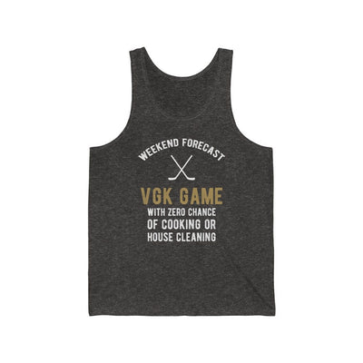 Tank Top "Weekend Forecast VGK Game" Unisex Jersey Tank Top