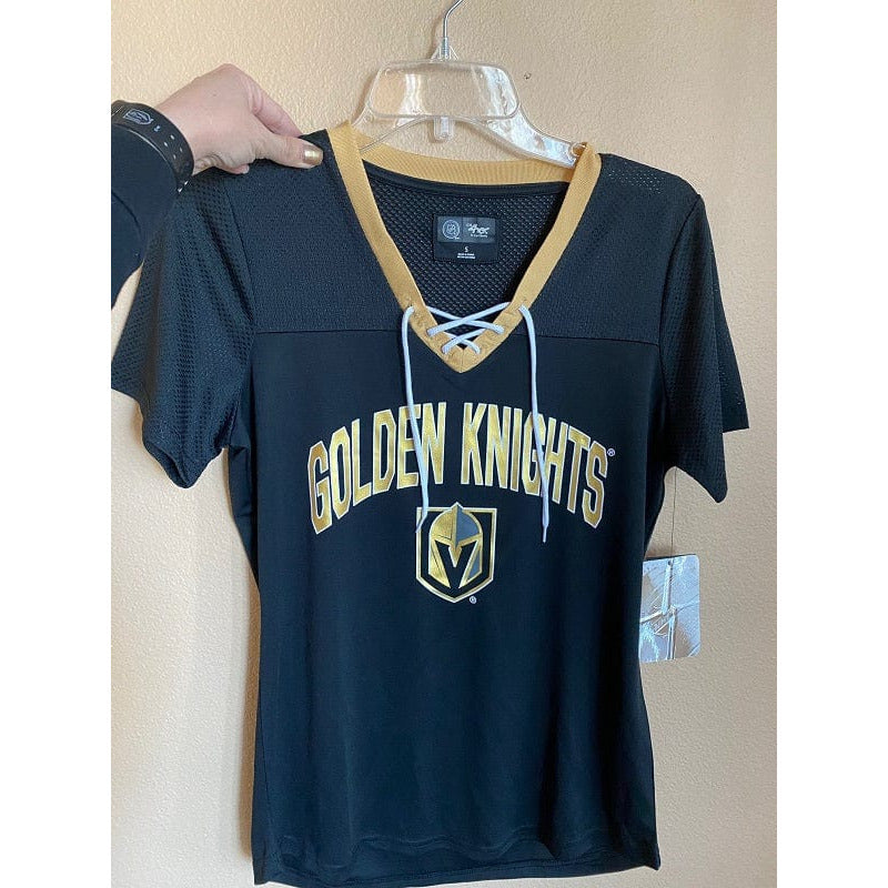 Vegas Golden Knights Women's Single Wing Lace Up Tee